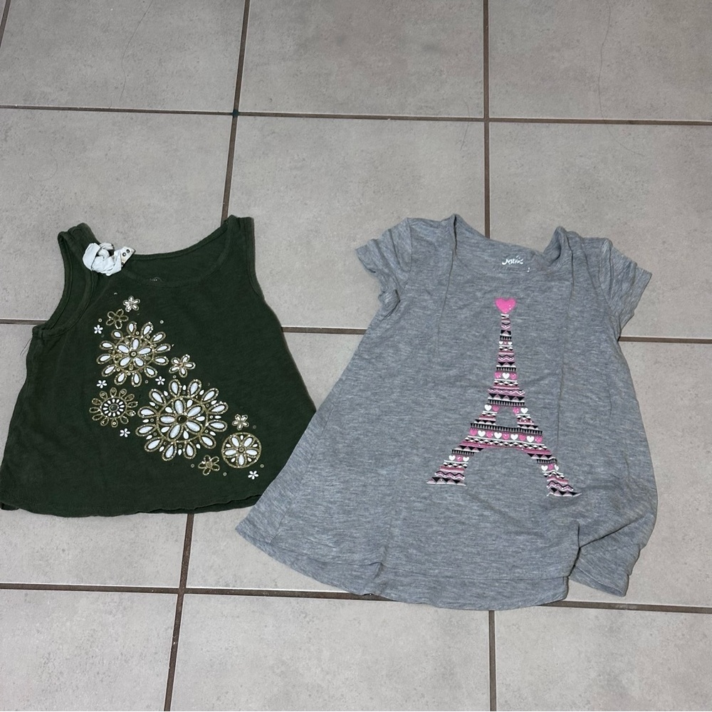 Justice Kids Girls Top Blouses size 6-7.